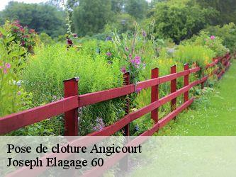 Pose de cloture  angicourt-60940 Joseph Elagage 60