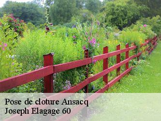 Pose de cloture  ansacq-60250 Joseph Elagage 60