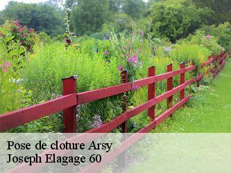 Pose de cloture  arsy-60190 Joseph Elagage 60