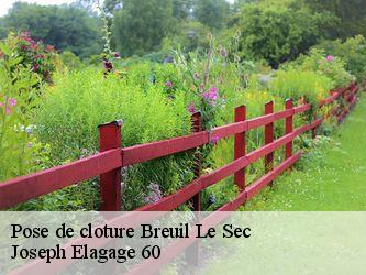 Pose de cloture  breuil-le-sec-60600 Joseph Elagage 60