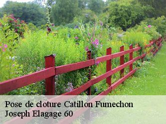 Pose de cloture  catillon-fumechon-60130 Joseph Elagage 60
