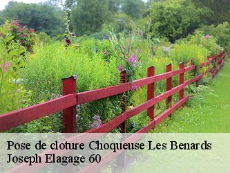 Pose de cloture  choqueuse-les-benards-60360 Joseph Elagage 60