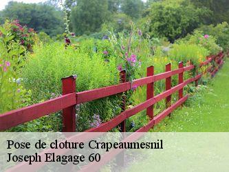 Pose de cloture  crapeaumesnil-60310 Joseph Elagage 60