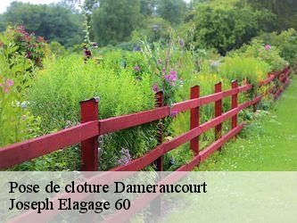 Pose de cloture  dameraucourt-60210 Joseph Elagage 60