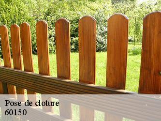 Pose de cloture 60150