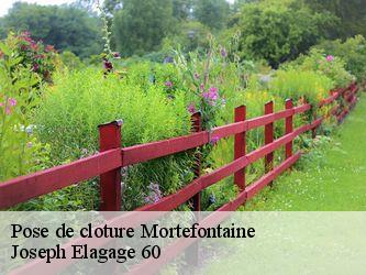 Pose de cloture mortefontaine-60128 Joseph Elagage 60