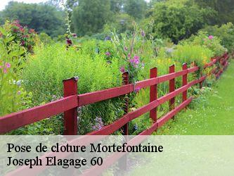 Pose de cloture  mortefontaine-60128 Joseph Elagage 60