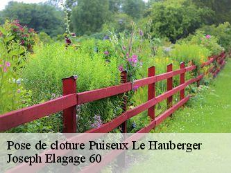 Pose de cloture  puiseux-le-hauberger-60540 Joseph Elagage 60