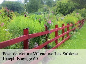 Pose de cloture villeneuve-les-sablons-60175 Joseph Elagage 60